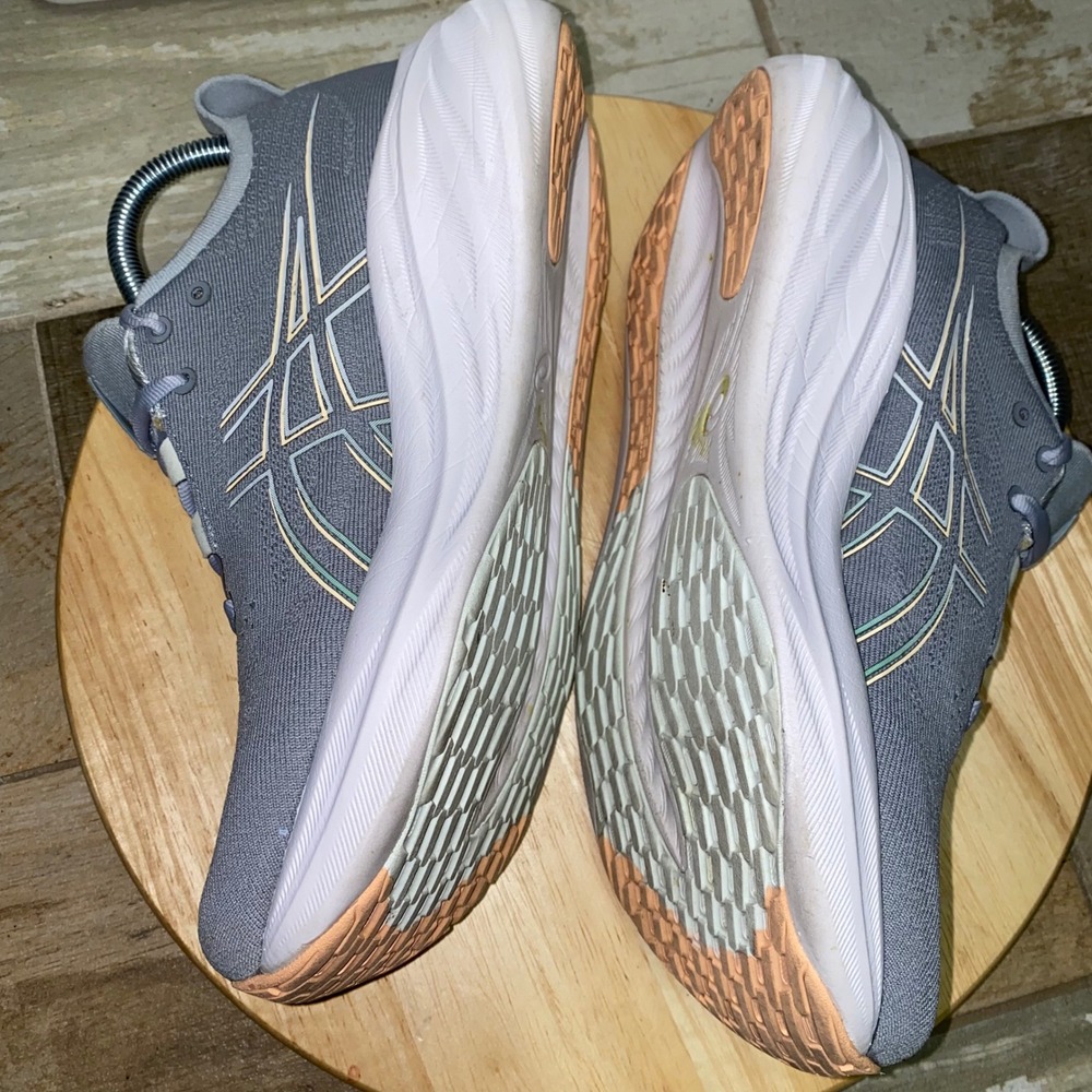 ASICS Gel Nimbus 26 Shoes Womens 8.5 US Gray PureGEL Running Walking 1012B601 - Picture 11 of 15